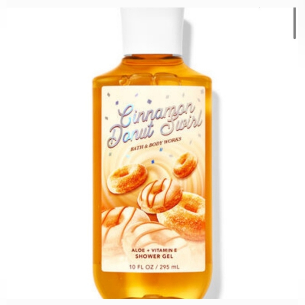 Bath & Body Works Cinnamon Donut Swirl Shower Gel Full Size NWT Rare!